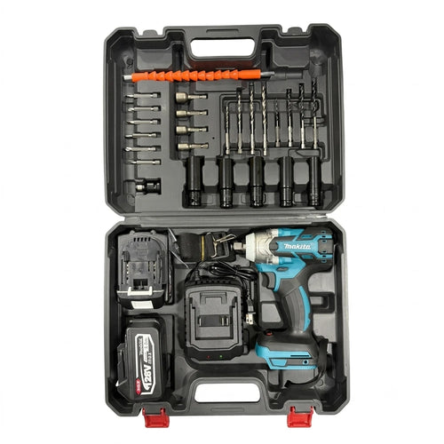 Llave de Impacto Inalámbrica 128V con 2 Baterías 5.0Ah